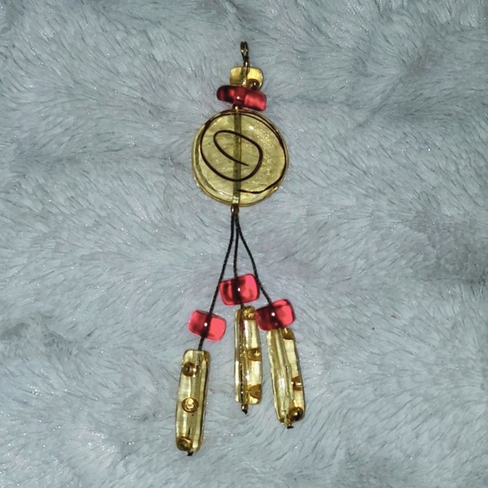 Art to Wear Wire and Bead Pendant